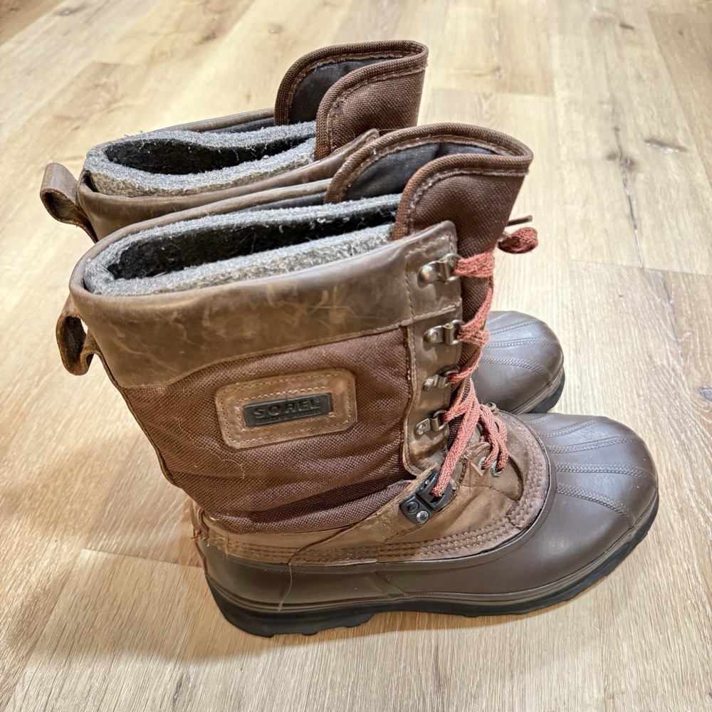 SOREL PATHFINDER COLD WEATHER BOOTS MEN SIZE 11 MADE IN CANADA VINTAGE Read